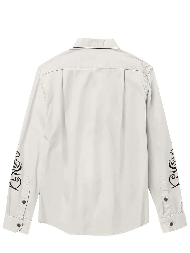 Vintage Western Flower - 100% Cotton Long Sleeves Shirt