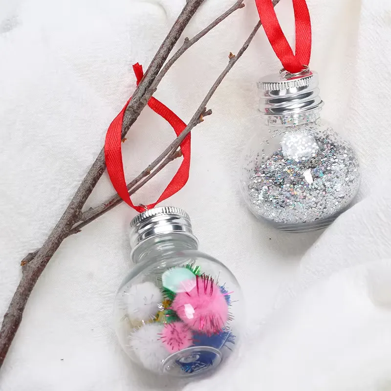 10Pcs Christmas Tree Ornament Fillable Booze Water