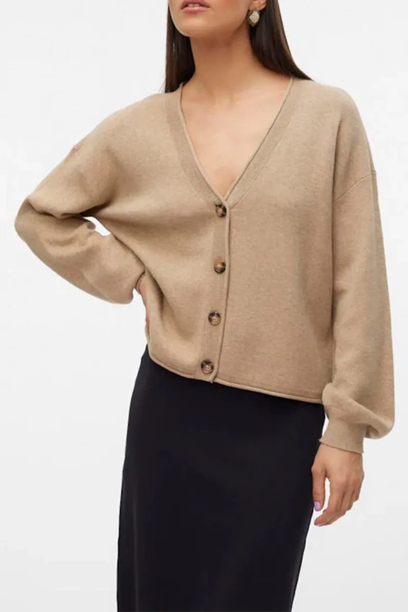 V-Neck Button Down Cardigans