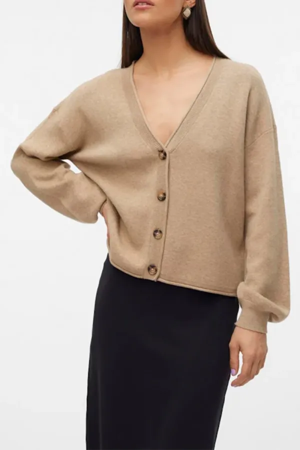 V-Neck Button Down Cardigans