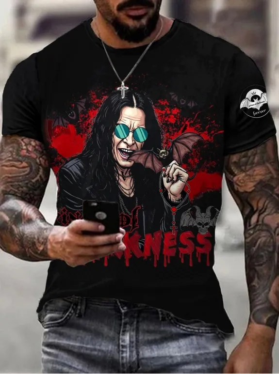 Men'S Prince Of Darkness Forever Rip Legend Ozzy Osbourne Memorial Tee