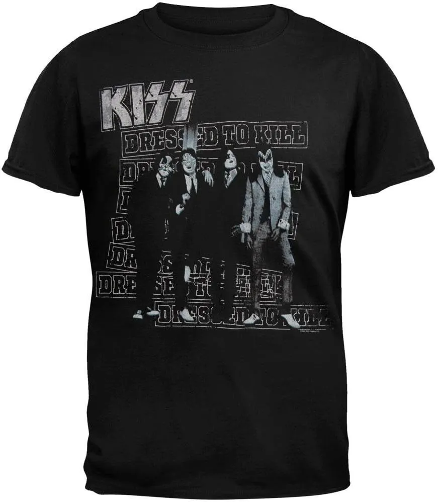 Men's Dressed to Kill Printed Round Neck T-Shirt