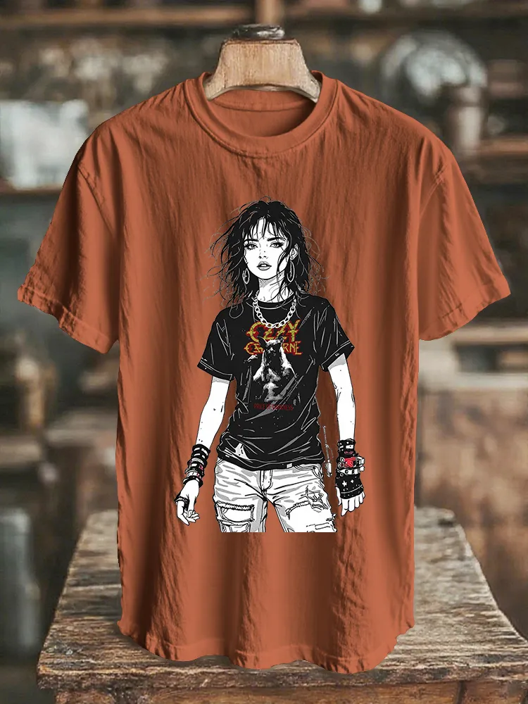 Men's And Women's Models Dark Serie Daily T-Shirt