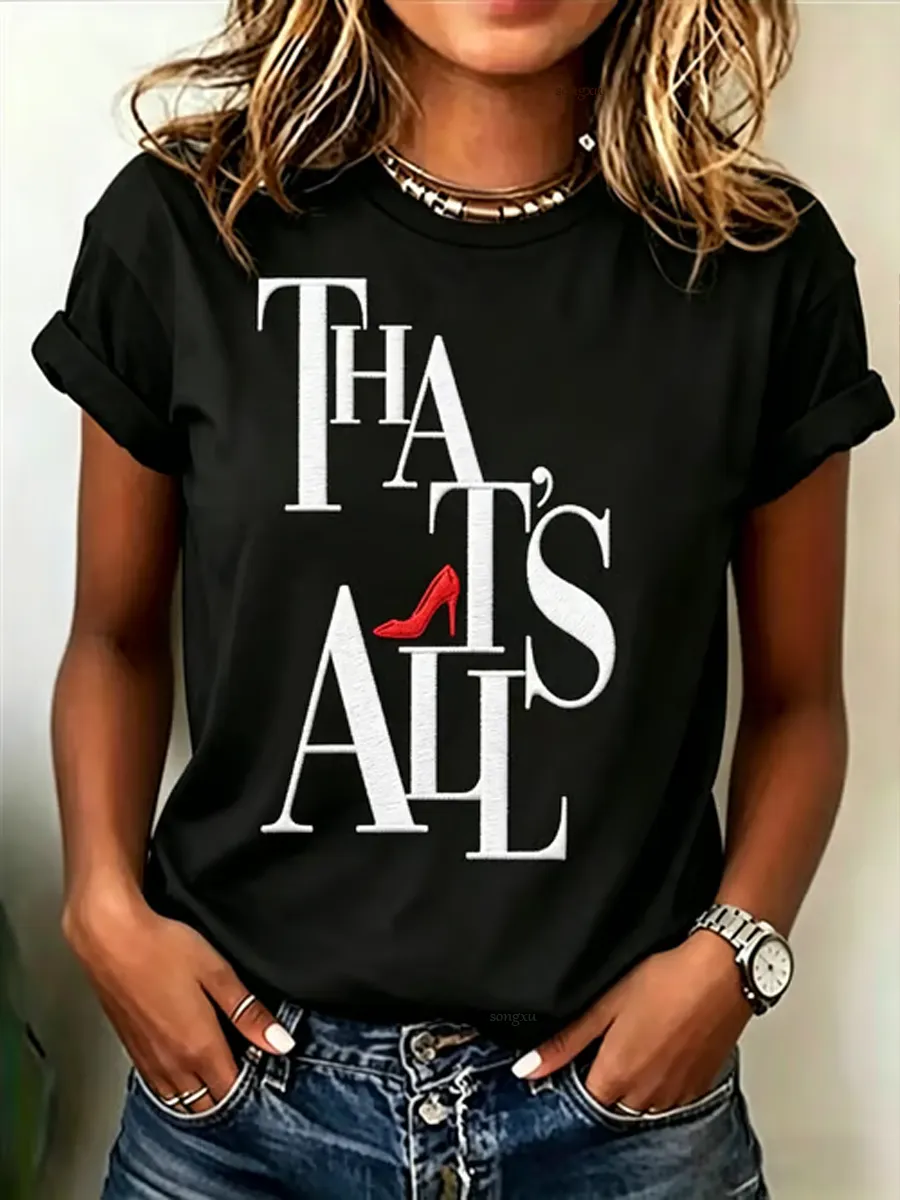 Women's Casual Print Short-Sleeve T-Shirt