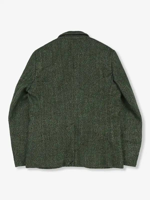 Men's Wool Blend Tweed Tailored Jacket