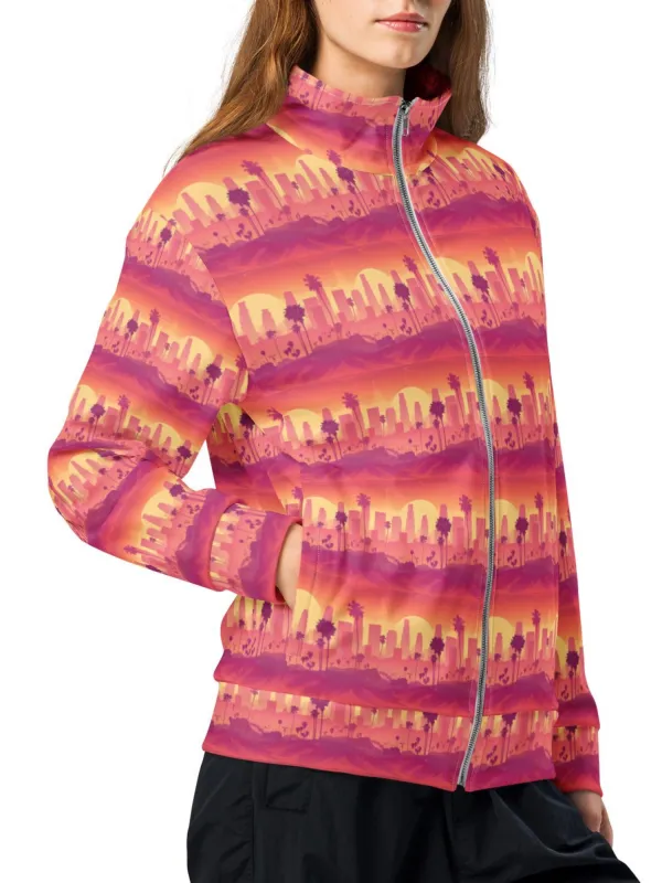 Retro Sunset Print Jacket