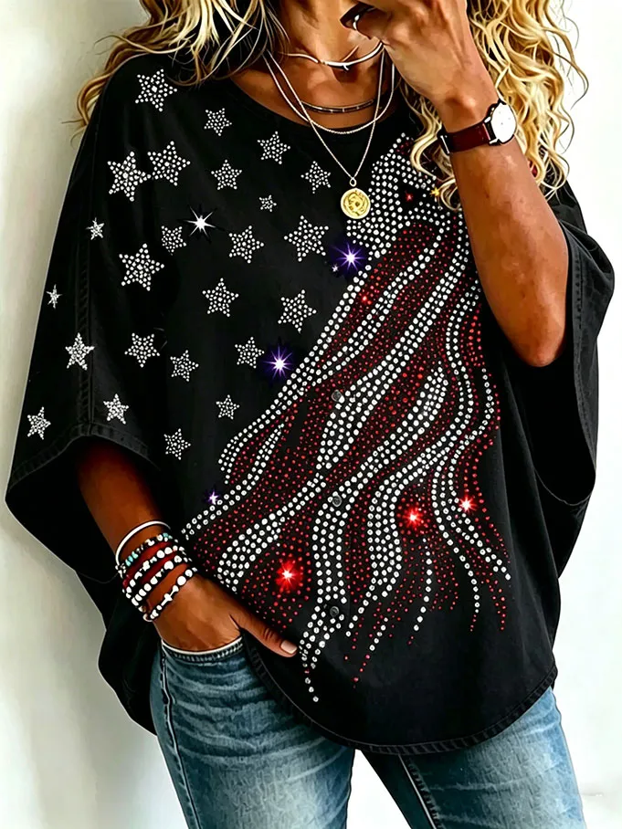 Women-Themed Art Print T-Shirt Commemorating the 250th Anniversary of the Founding of the United States
