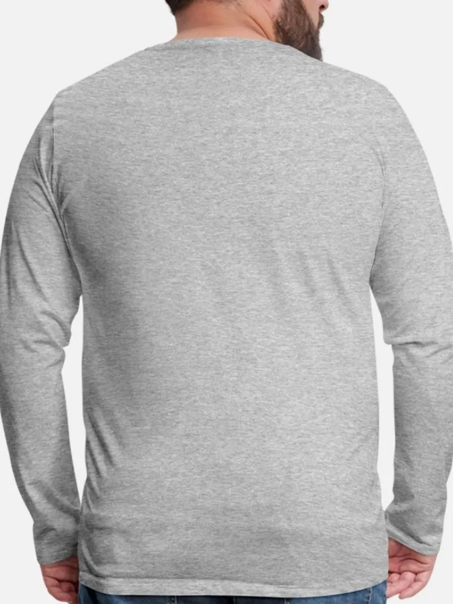 Men's Casual Long-Sleeved T-Shirt With Five-Pointed Star Prints