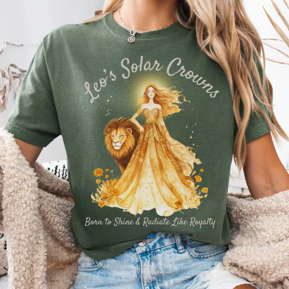 Leo's Solar Crowns Zodiac Shirt