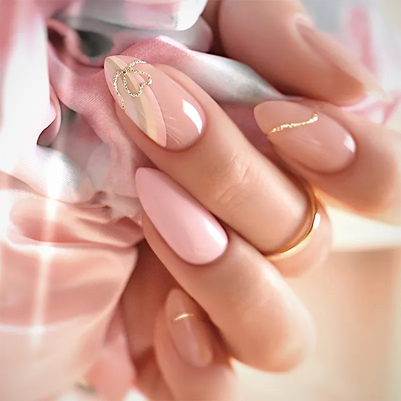 Nailhour Minimalist 24Pcs Daily Office Nude Press On Nails
