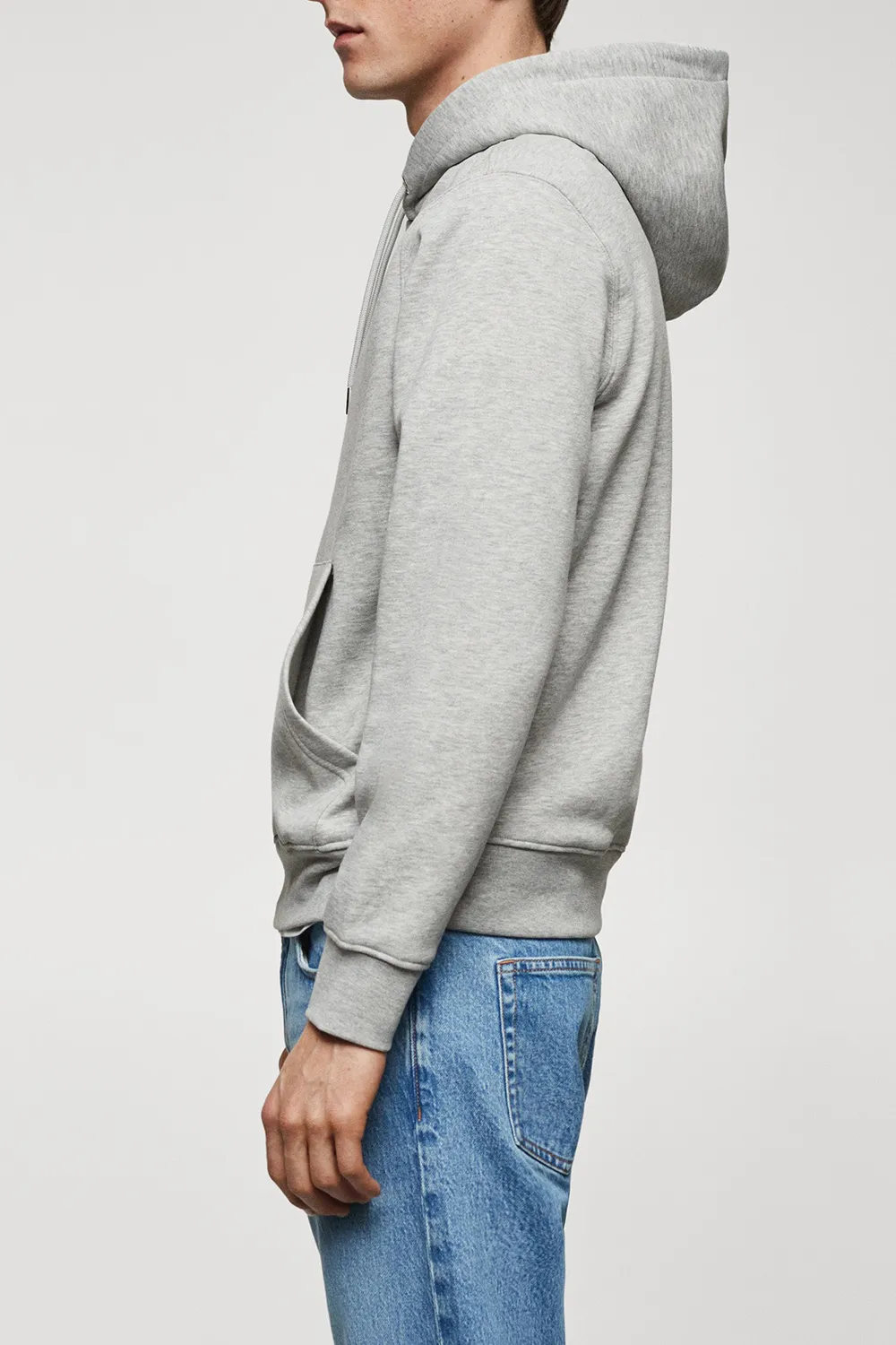 Solid Color Front Pocket Casual Hoodies