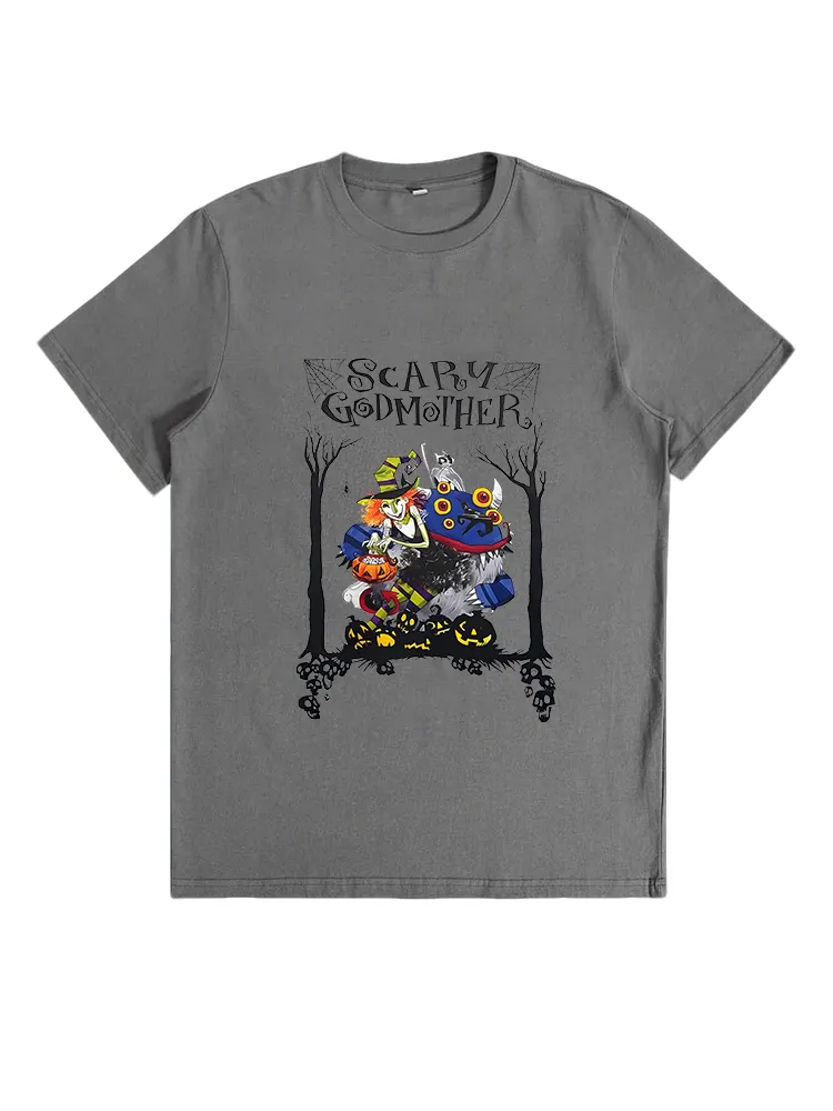 Unisex Halloween Crew Neck Short Sleeve T-Shirt