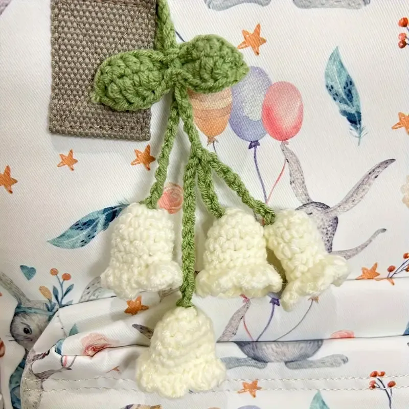 Handcrafted Crochet Lily Flower Pendant