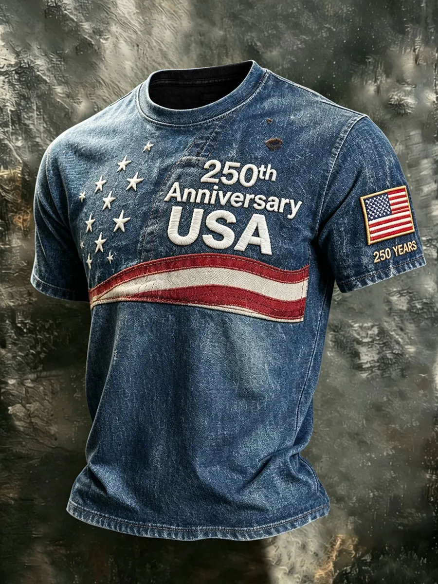 Men's American 250th Anniversary Print Top