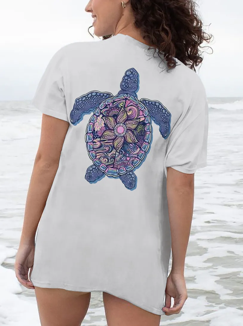 Pretty Turtle Pattern Tee