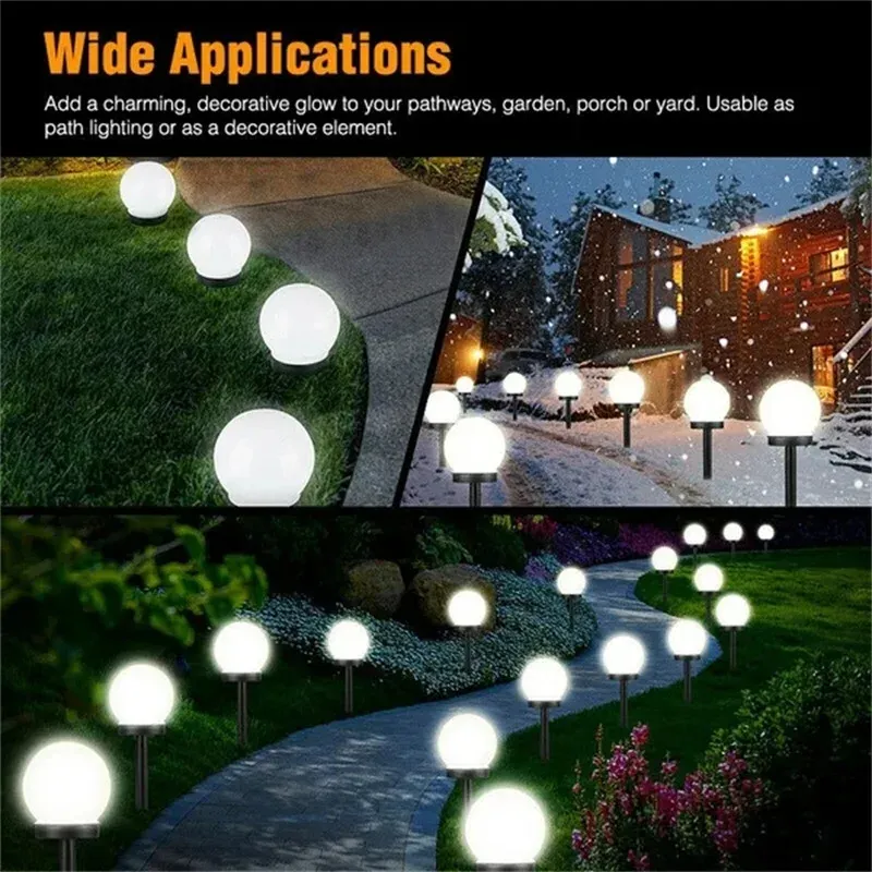 Yard Ball Shape Solar Light