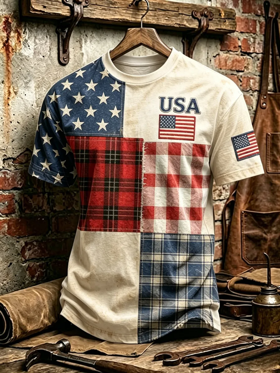 Men's 250th Anniversary Vintage Printed T-shirt