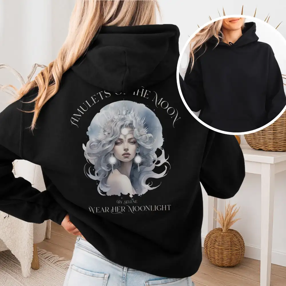 Moon Print Hoodie