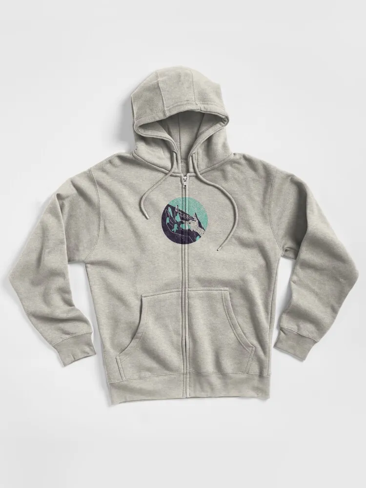 On The Hand Zipped Hoodie