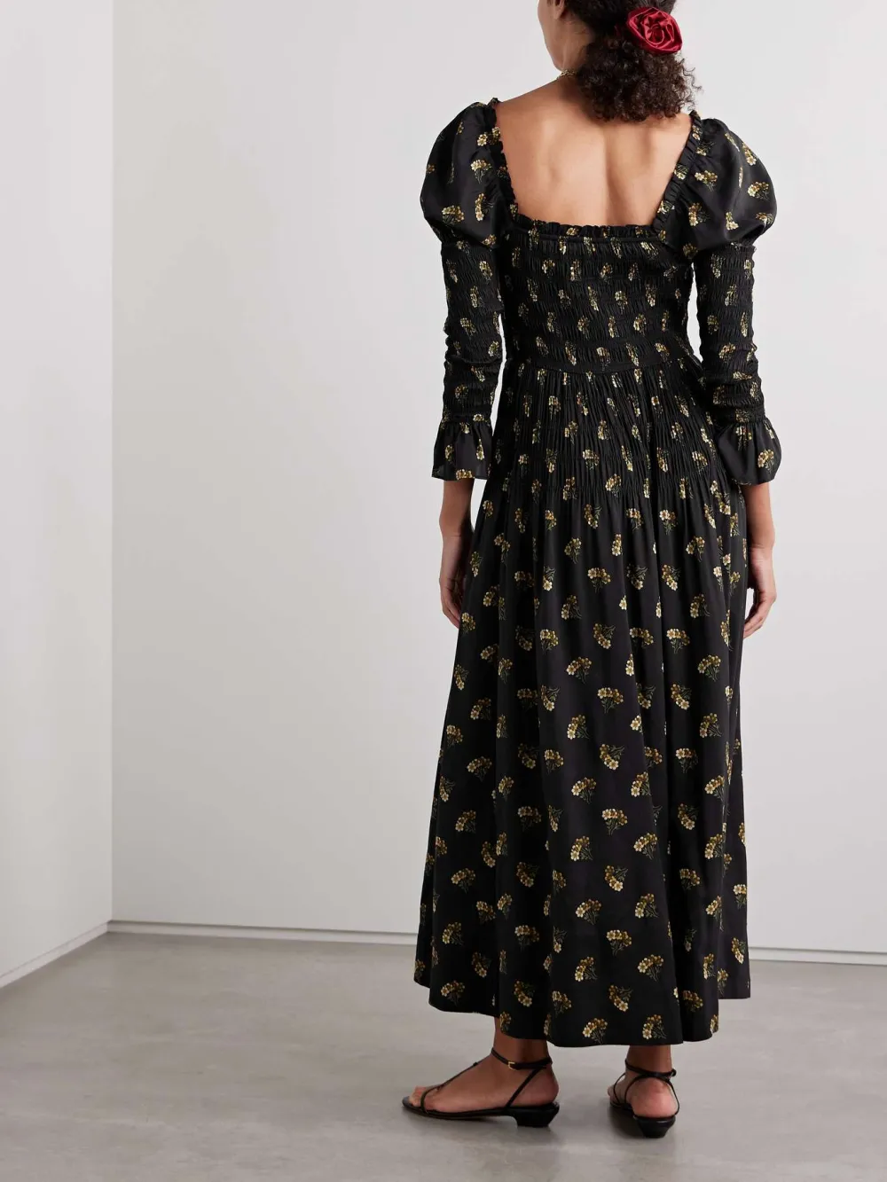Print Square Neck Dress