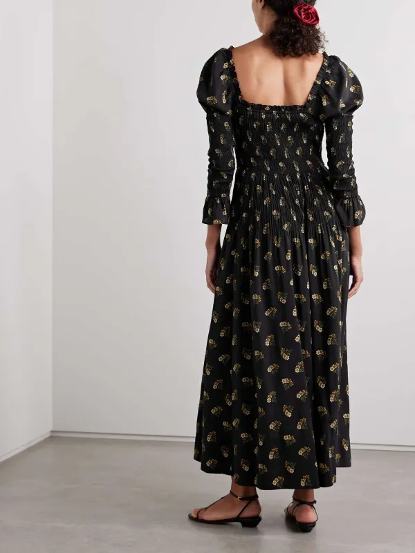Print Square Neck Dress