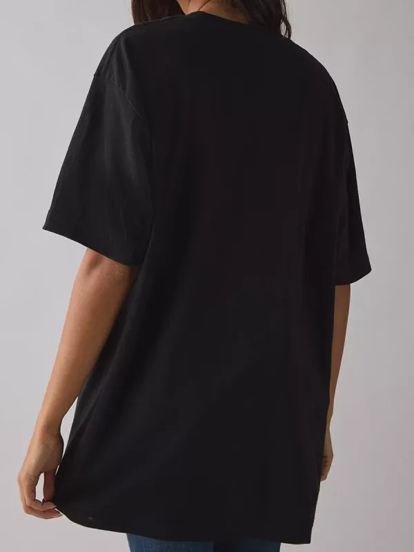 A Pure Cotton T-Shirt With Dutch Pattern Printing For Ladies