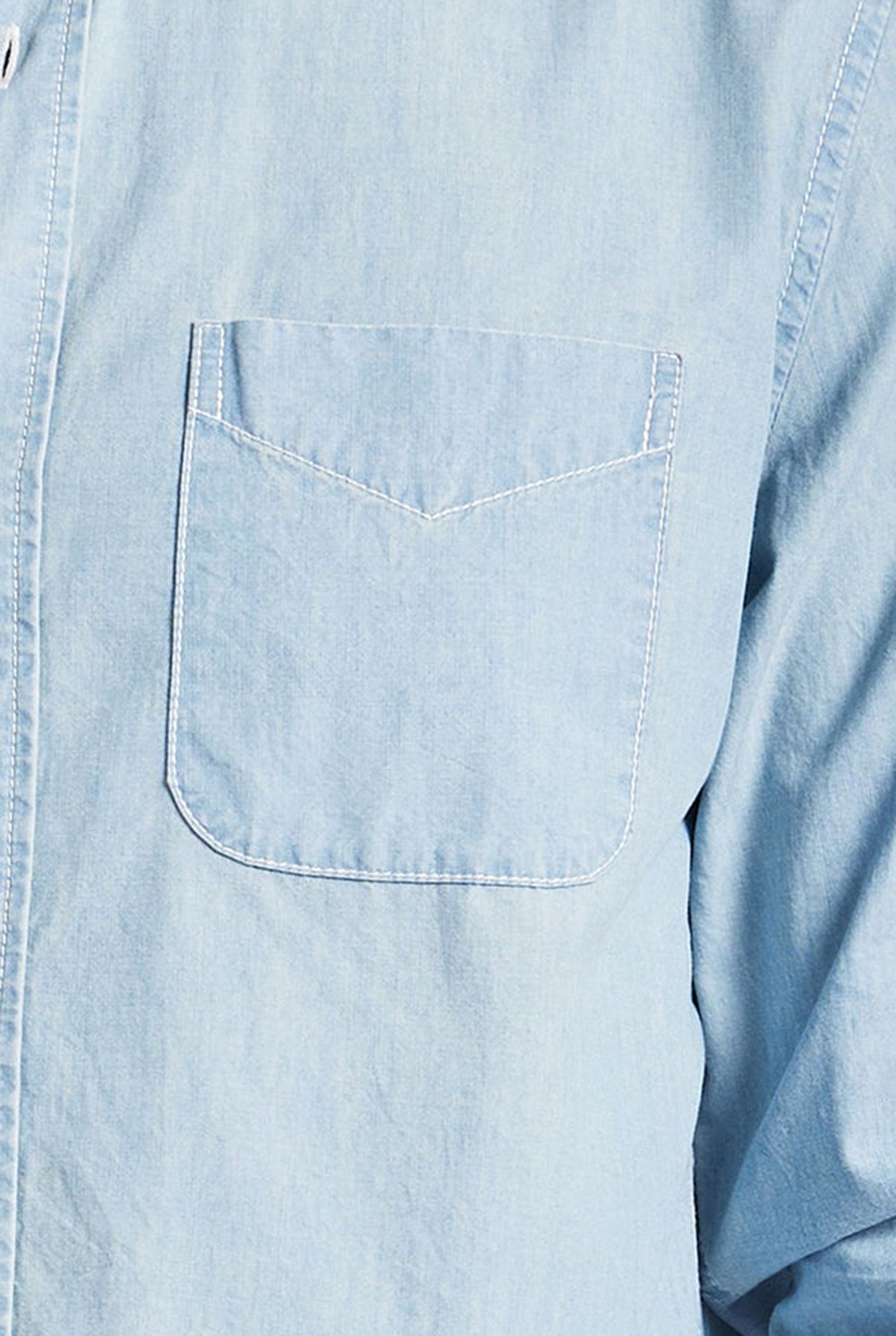 Hoss Chambray Shirt- Light indigo