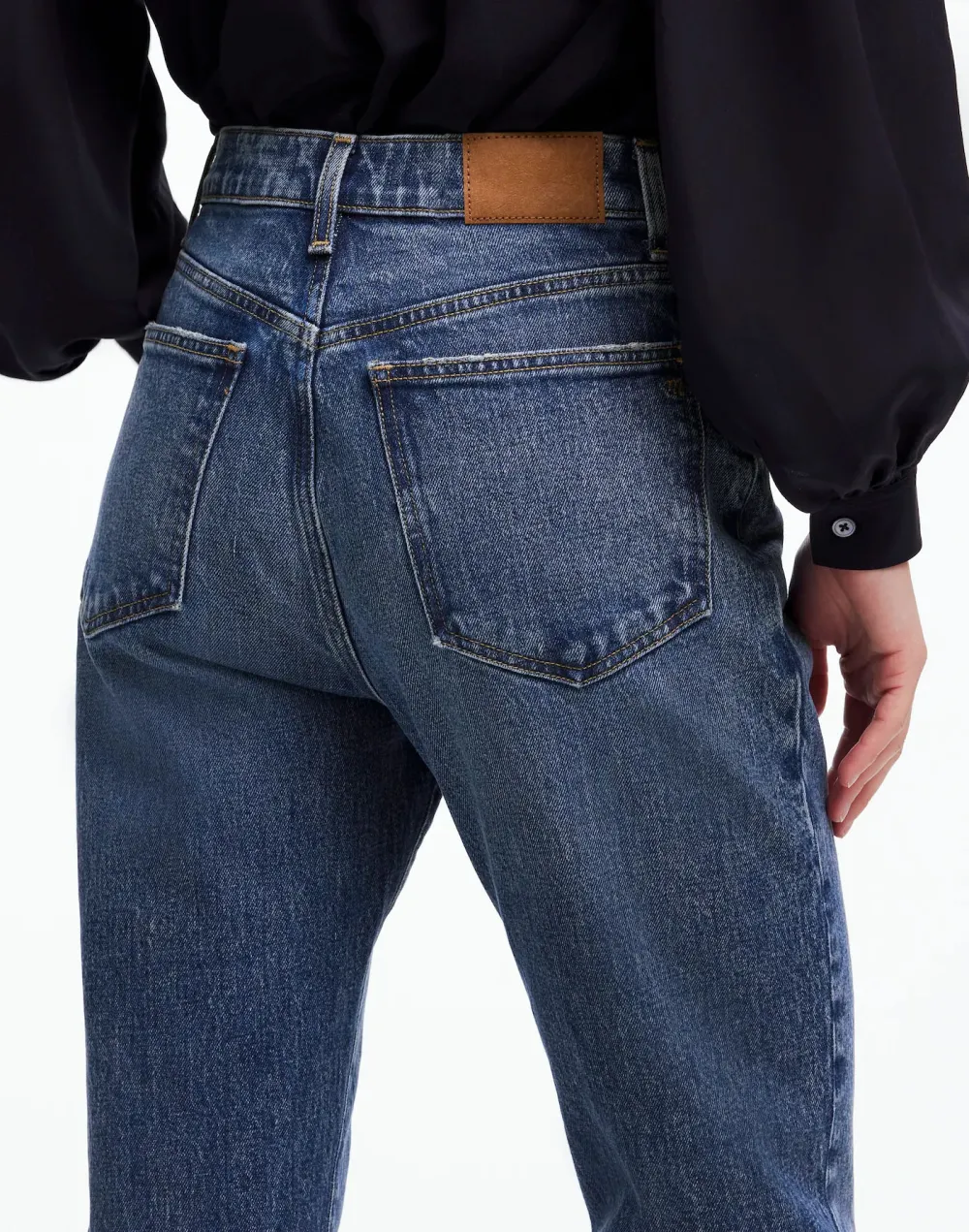 Concho Wash Straight Crop Jeans