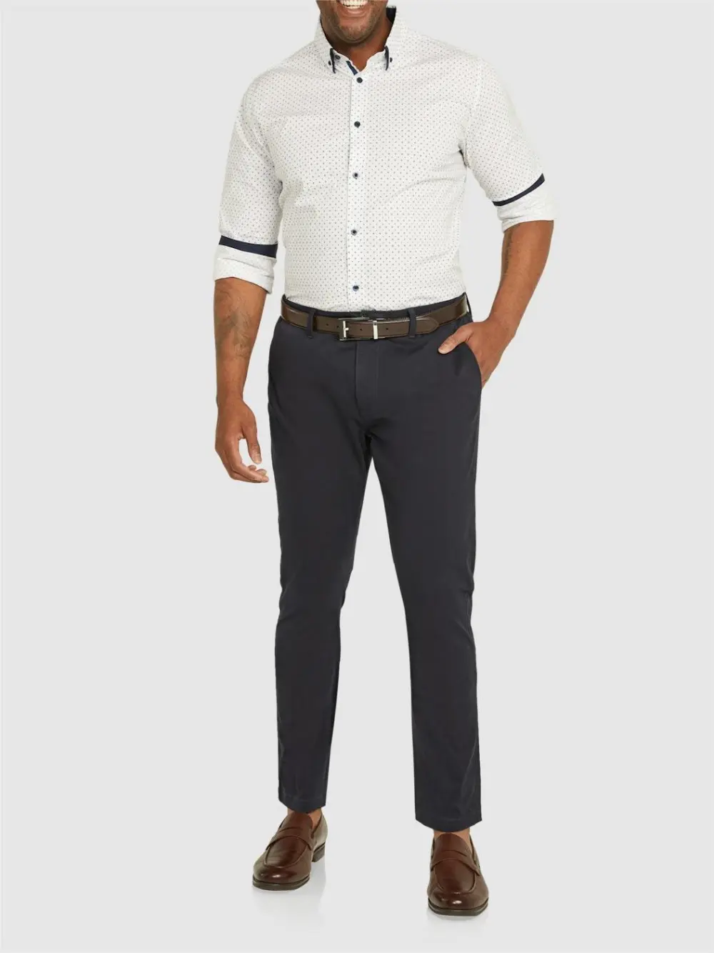 Black Chester Loose Tapered Chino Pants