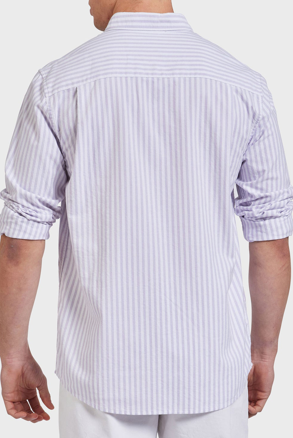 Vintage Oxford Shirt-Lavender stripe