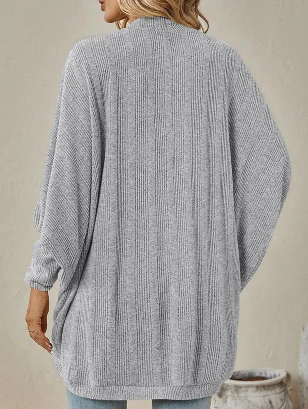 Mid Length Knitted Cardigan