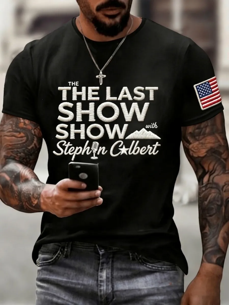 Vintage Last Show Lover Print Men's T-Shirt