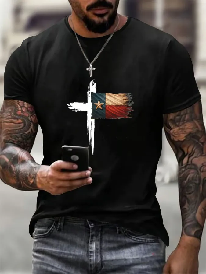 Men's Texas Faith Print T-Shirt