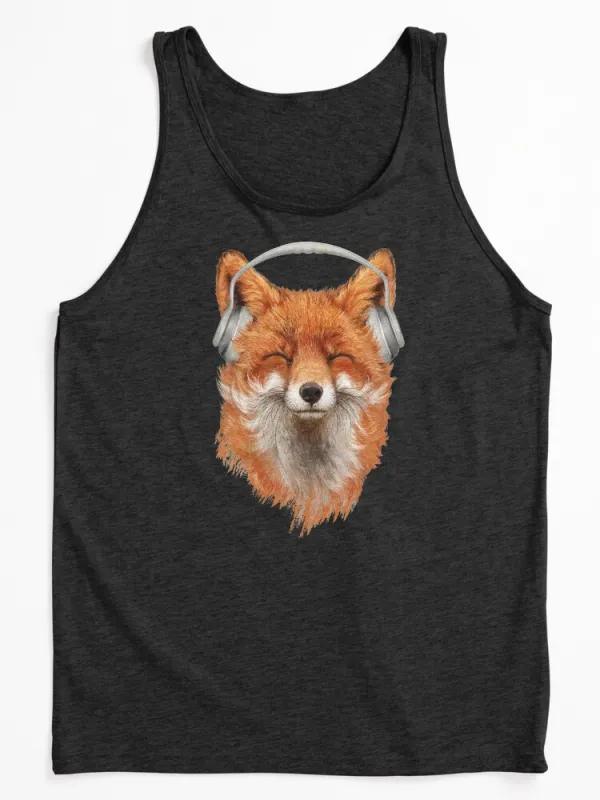Smiling Musical Fox Tank Top
