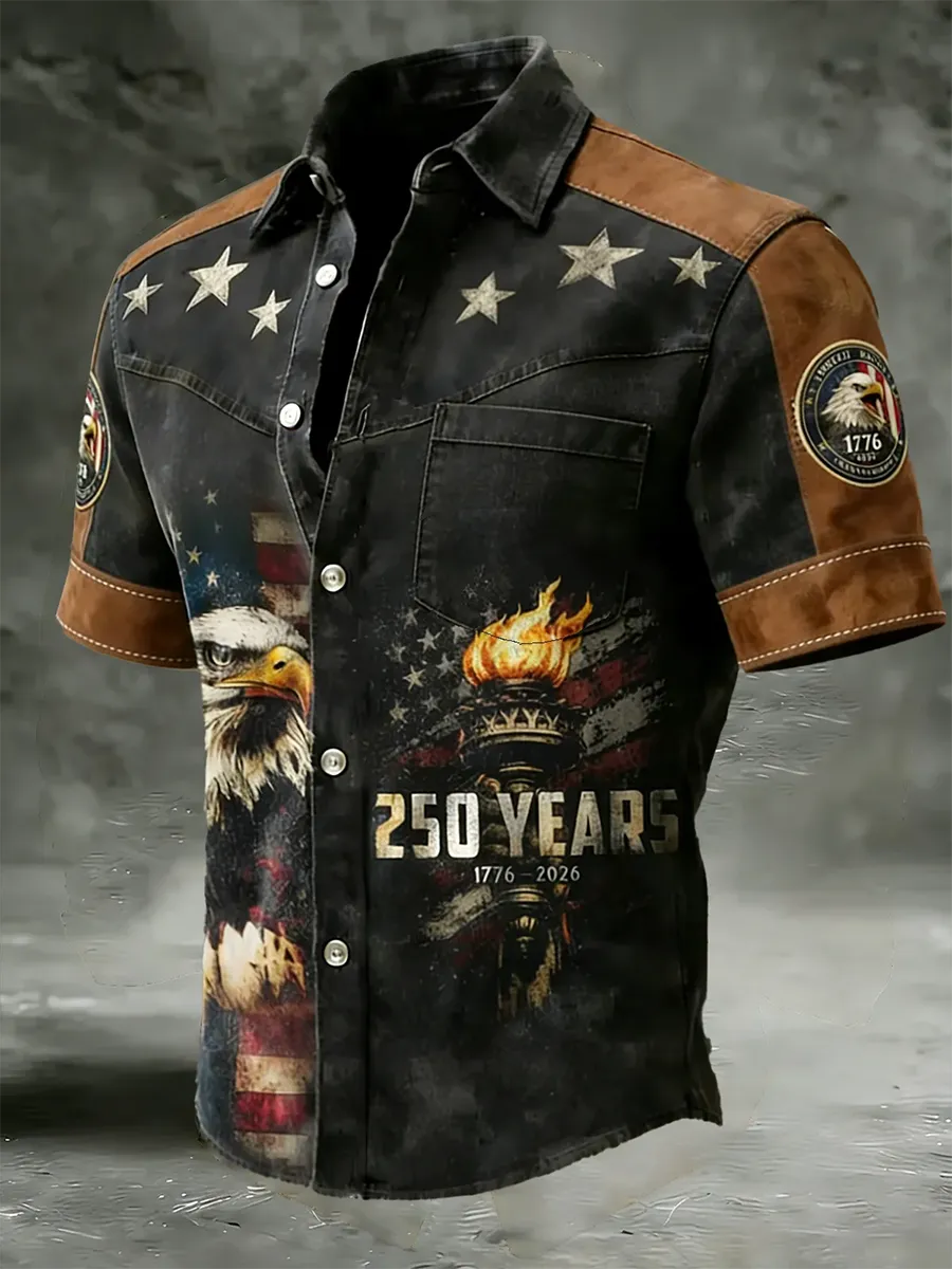 Men'S Independence Day 250Th Anniversary Holiday Hawaiian Shirt
