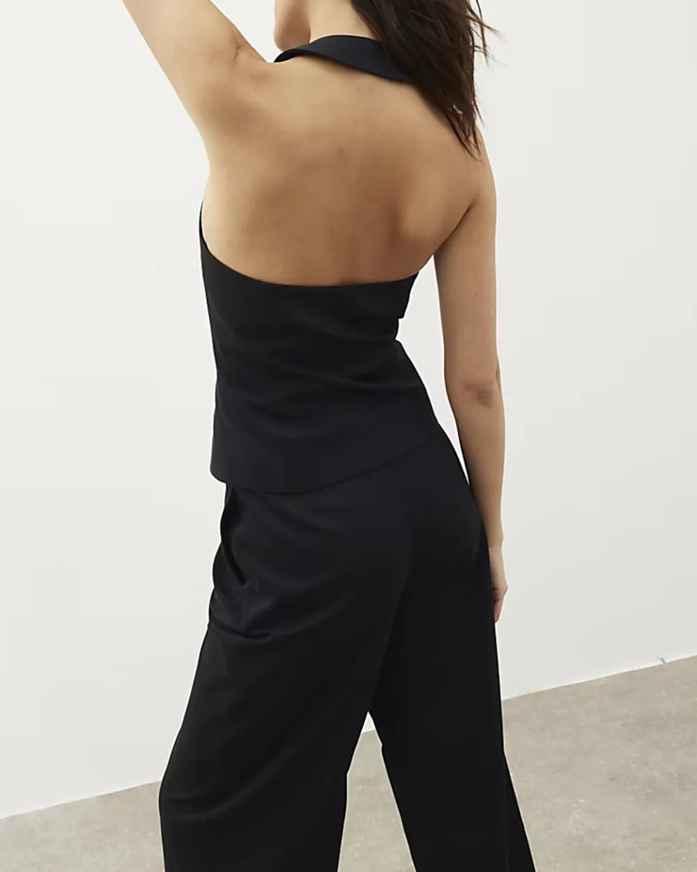 Cotton Multi-Breasted Sleeveless Halter Tops