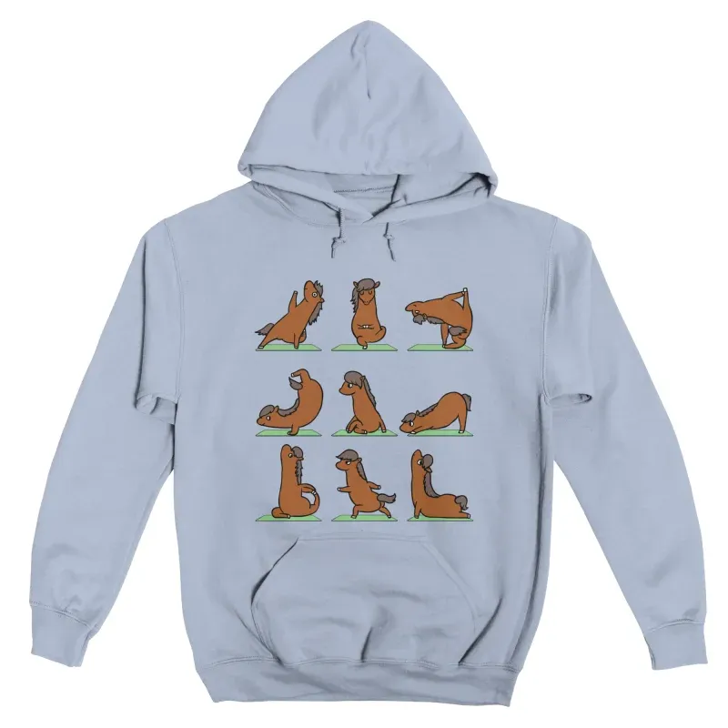 Horse Yoga Pullover Hoodie