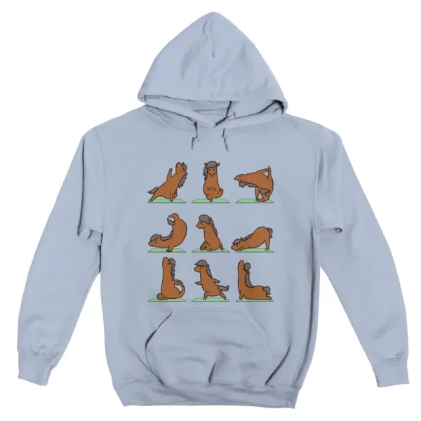 Horse Yoga Pullover Hoodie