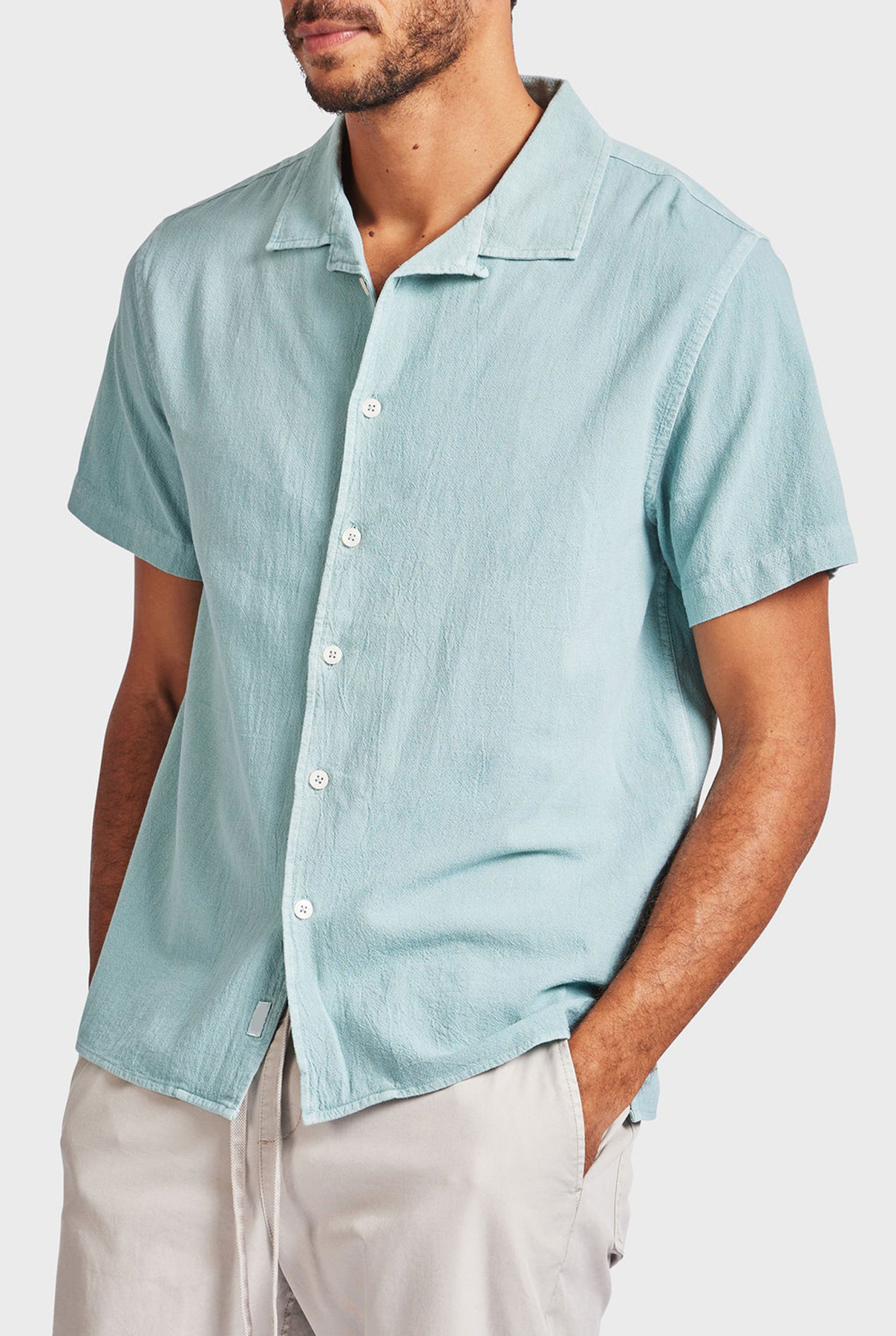 Jed Short Sleeve Shirt-Light dutch blue
