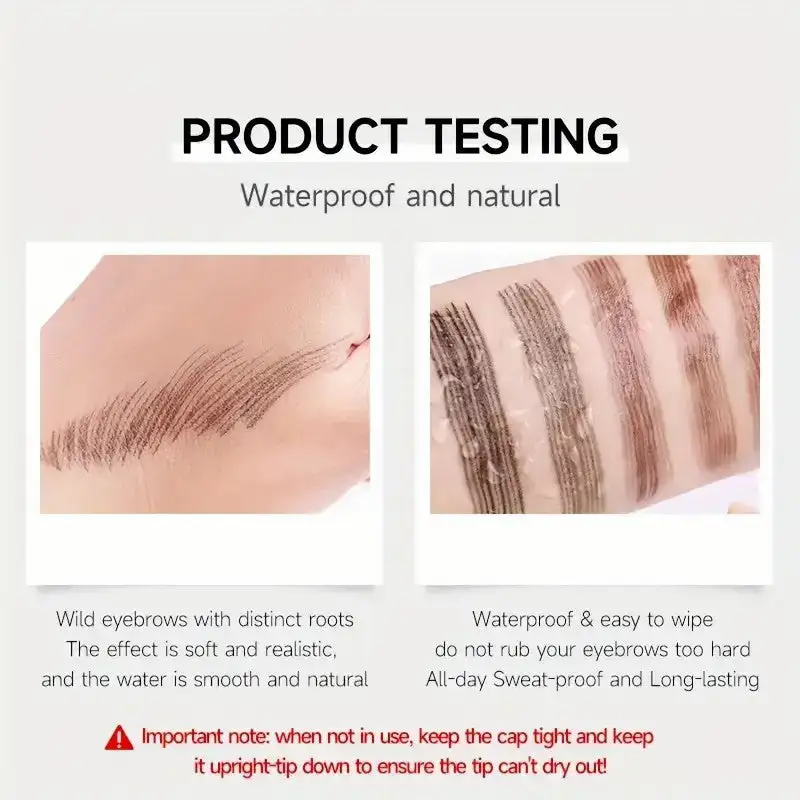 4 Split Tip Liquid Eyebrow Pen