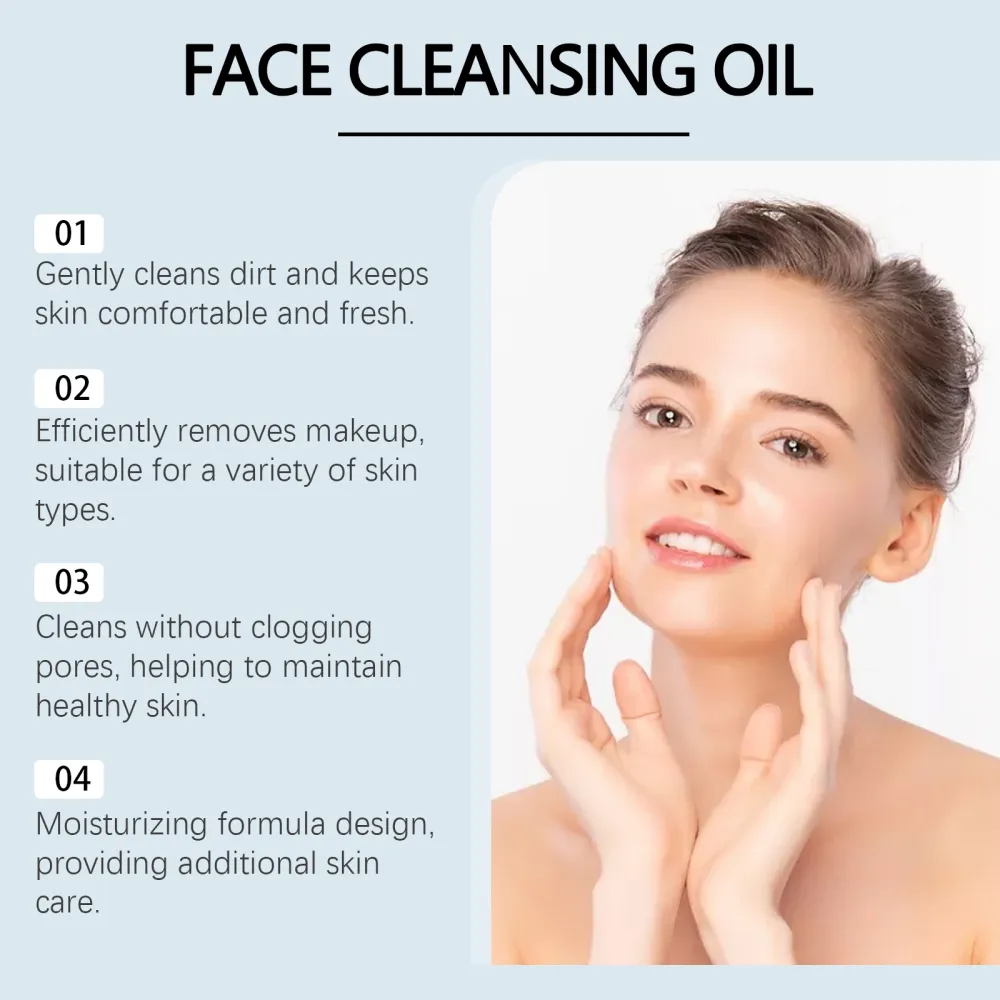 Facial Cleansing Oil: Deeply and gently removes makeup and soothes the face and lips. Use this light and non-tightening cleansing oil.