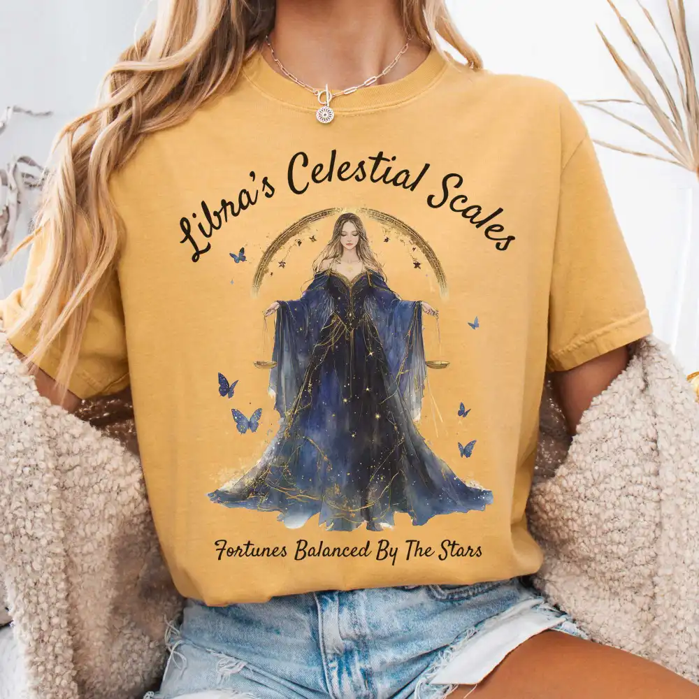 Libra's Celestial Scales Zodiac Shirt