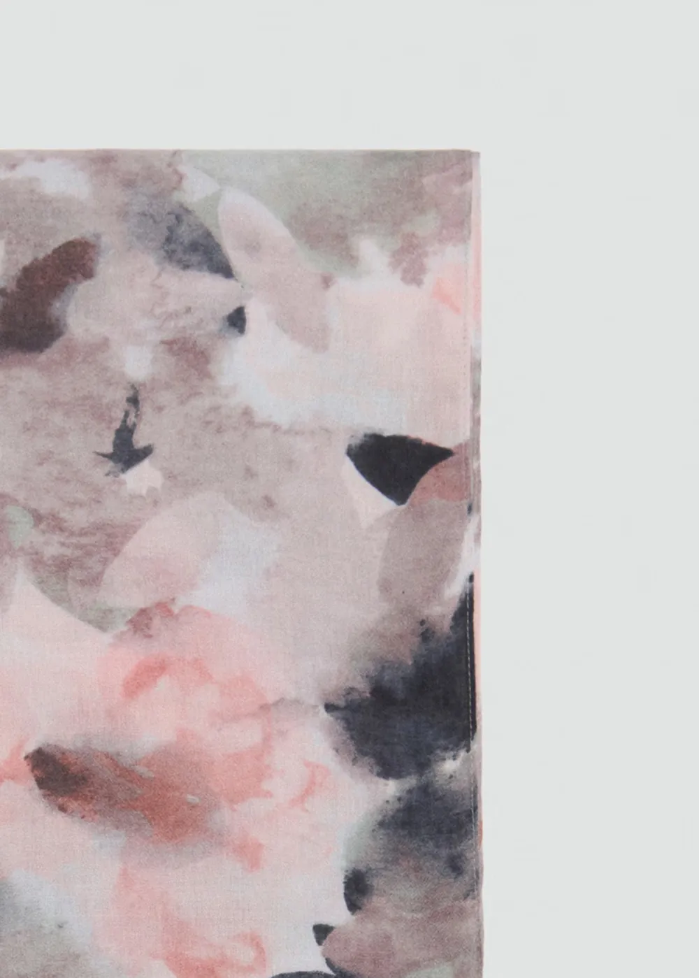 Light Pink Casual Style Floral Print  Scarf