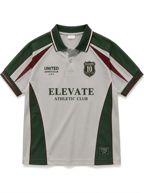 Unisex Elevate Athletic Club Number 10 Printed Polo Shirt