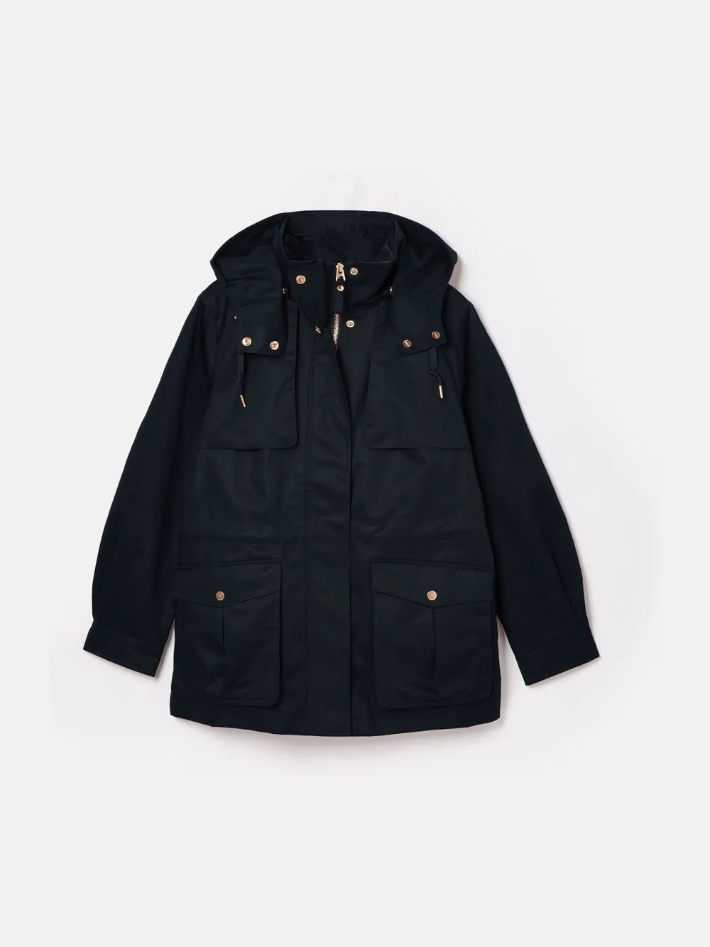 Navy Waterproof Raincoat with Hood