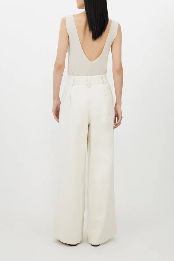 Denim Wide Leg Trousers