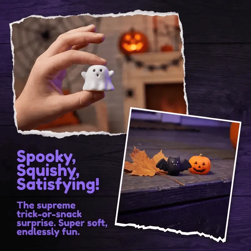 30/60/90/180Pcs Halloween Squishies Stress Relief Toy Set