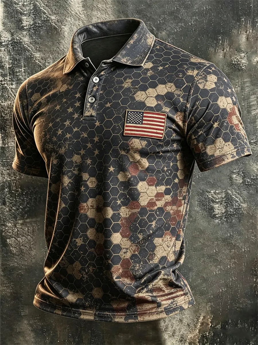 Men's America Anniversary Short-Sleeve Polo Shirt