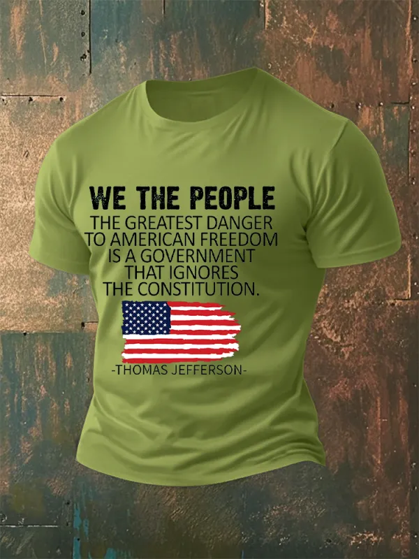 Men'S We The People Crew Neck Short Sleeve T-Shirt