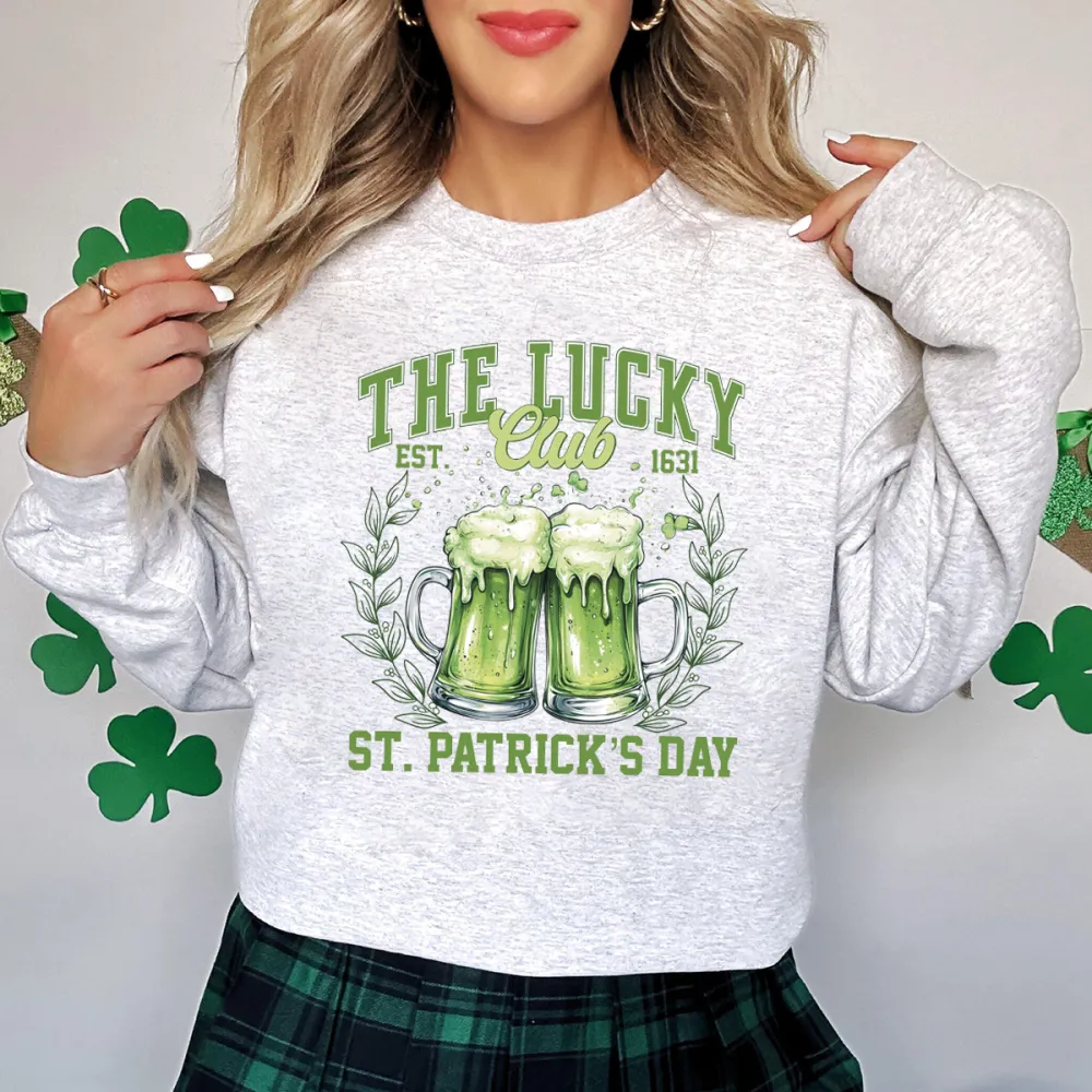 The Lucky Printed Long Sleeve Sweatshirts